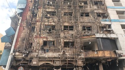 محافظ الإسكندرية يعلن إخماد حريق مستشفى راقودة بكرموز دون إصابات