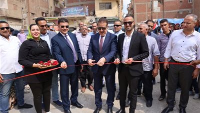 محافظ المنوفية يفتتح تطوير نفق 