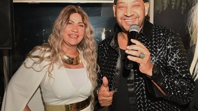 عصام كاريكا يشعل حفل عيد ميلاد الفنانة دانا أبو زيد والفنان طارق النهري