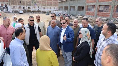 محافظ المنوفية يتفقد مجمع مدارس البتانون الجديد