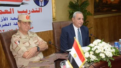 محافظ الغربية يشهد فعاليات التدريب العملي المشترك لمجابهة الأزمات
