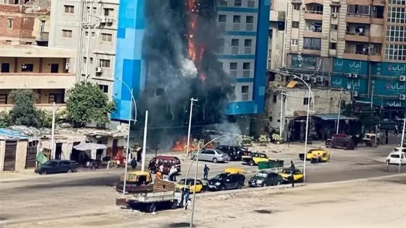 حريق مستشفى راقودة