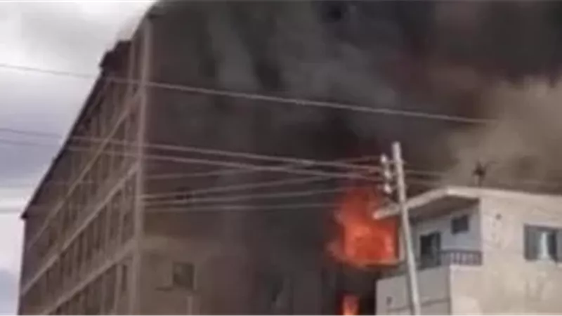 حريق مزرعه الدواجن