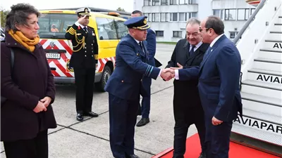 استقبال رسمي واحتفاء شعبي بالرئيس السيسي في بروكسل