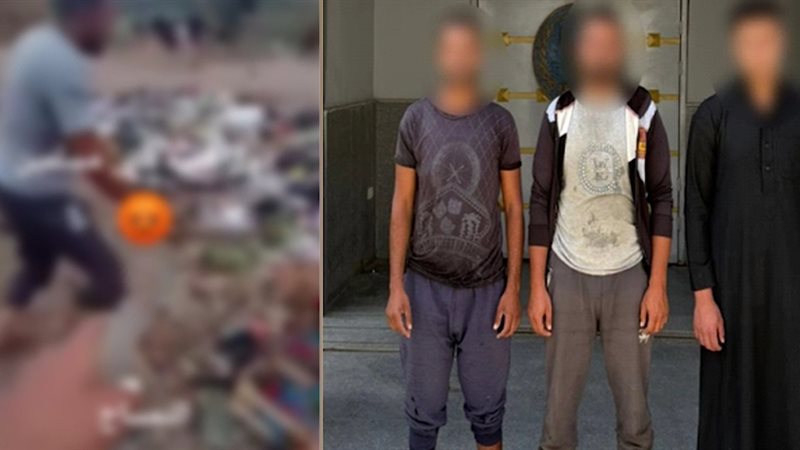 المتهمين والمضبوطات