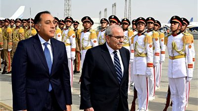 مدبولي يستقبل نظيره اللبناني الدكتور نواف سلام