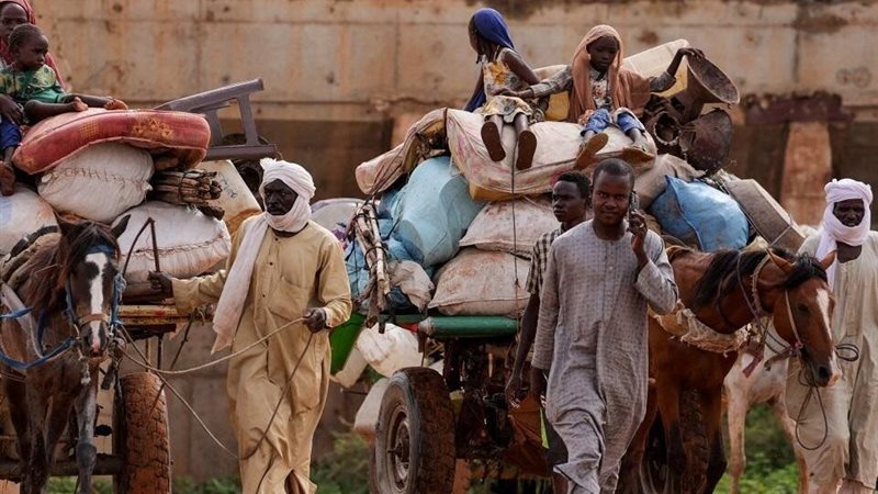 نزوح السودانيين من