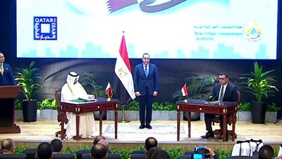مدبولي يشهد توقيع شراكة استثمارية مصرية قطرية لتطوير 
