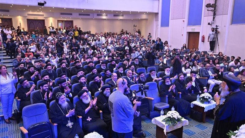 قداسة البابا أثناء