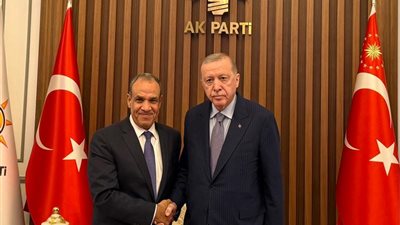 وزير الخارجية يلتقي الرئيس التركي رجب طيب إردوغان في أنقرة