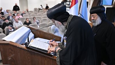 البابا تواضروس يشهد تأسيس الأمانة العامة للمؤسسات التعليمية القبطية 