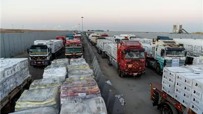 لمواجهة الشتاء.. الهلال الأحمر المصري يطلق قافلة 