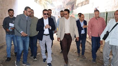 محافظ المنوفية يتفقد أعمال تطوير ورفع كفاءة نفق البساتين بحي غرب شبين الكوم