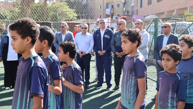 محافظ الجيزة  أثناء