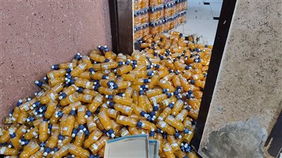 ضبط كيان مخالف لإنتاج مشروبات مغشوشة بالمنوفية 