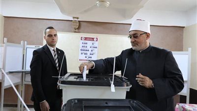 مفتي الجمهورية يُدلي بصوته في انتخابات مجلس النواب لعام 2025