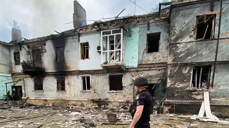 مبان مدمرة جراء العملية