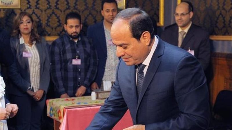 الرئيس السيسي يدلي