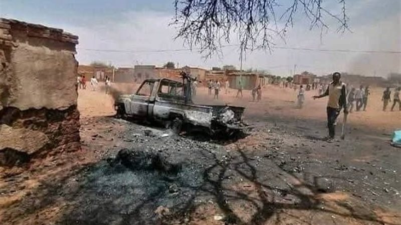 الدمار في مدينة بابنوسة