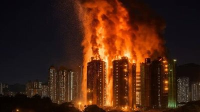 هونغ كونغ تبدأ خمس أيام من الحداد الرسمي على ضحايا الحريق المدمر