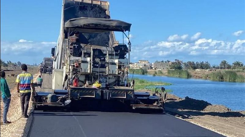 رصف طرق كفر ابشيخ