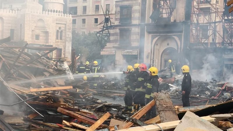 السيطرة علي حريق استديو مصر دون خسائر