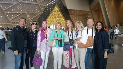 جولة سياحية لوفود الكاراتيه في الأهرامات والمتحف المصري الكبير