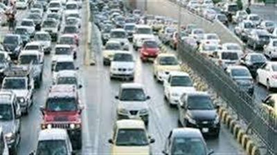 كثافة مرورية متحركه باغلب شوارع وميادين القاهرة والجيزة 