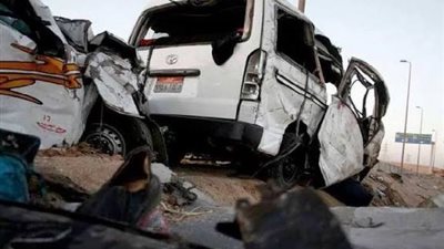 مصرع شخصين وإصابة 5 في حادث تصادم مروع على الطريق الزراعي بالقليوبية