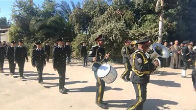  جنازة عسكرية مهيبة تشيع جثمان ابن سوهاج شهيد عمليه مداهمة أوكار المخدرات بقنا 