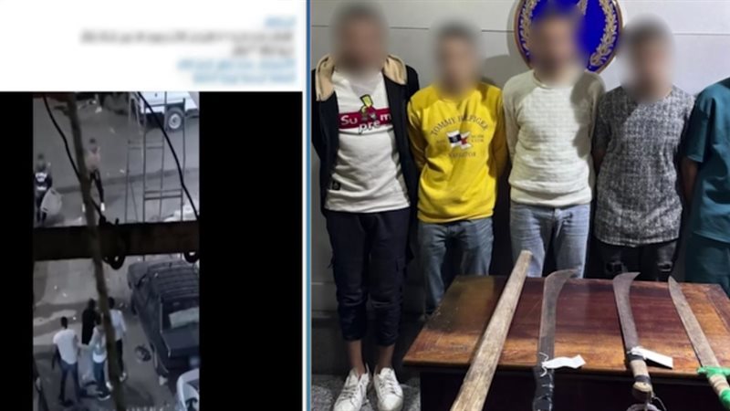 المتهمين والمضبوطات 