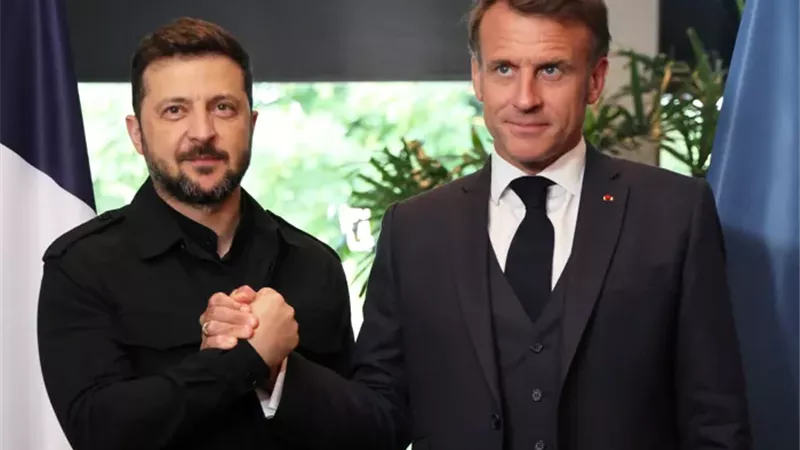  ماكرون وزيلينسكي