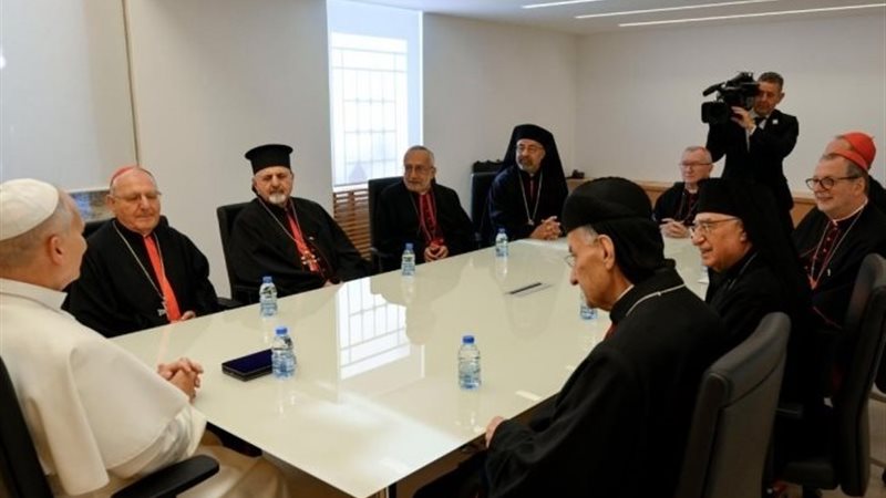  البابا لاون مع بطاركة