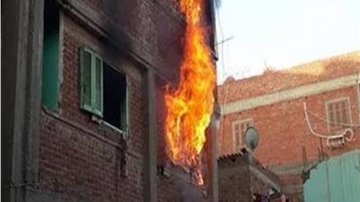 الحماية المدنية تسيطر على حريق هائل داخل شقة سكنية بجرجا دون إصابات