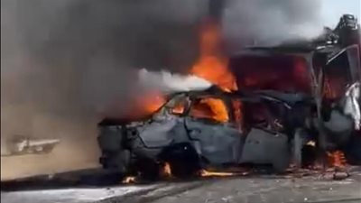 فاجعة قضائية على طريق المنيا الصحراوي.. مصرع 4 مستشارين بحادث مروع