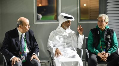 وزير الرياضة القطري يحضر مران منتخب مصر قبل مواجهة الأردن