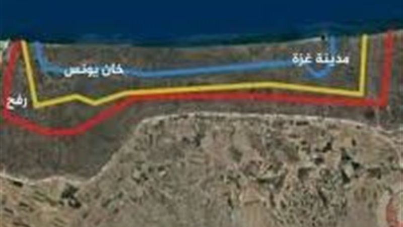 الخط الأصفر في غزة