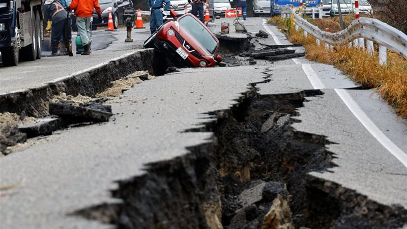 الزلزال في اليابان