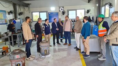 رئيس مياه سوهاج يتفقد أعمال الإحلال والتجديد بمحطة مياه نيدة السطحية بأخميم  