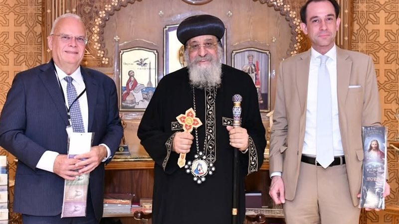 قداسة البابا مع سفير