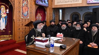 البابا تواضروس الثاني يلقي عظته الأسبوعية من كنيسة العذراء بالشرابية