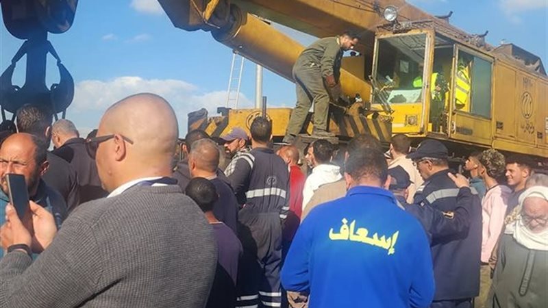 الونش العملاق أثناء