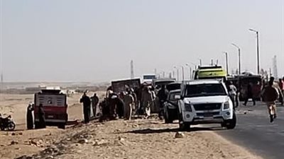 دماء علي الأسفلت.. 4 ضحايا و6 مصابين في تصادم مروع بالمنيا