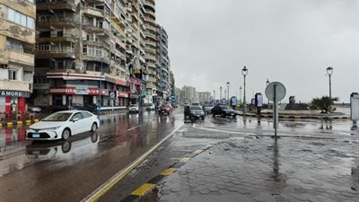 طقس غير مستقر وأمطار متفاوتة الشدة على الإسكندرية وعدد من محافظات
