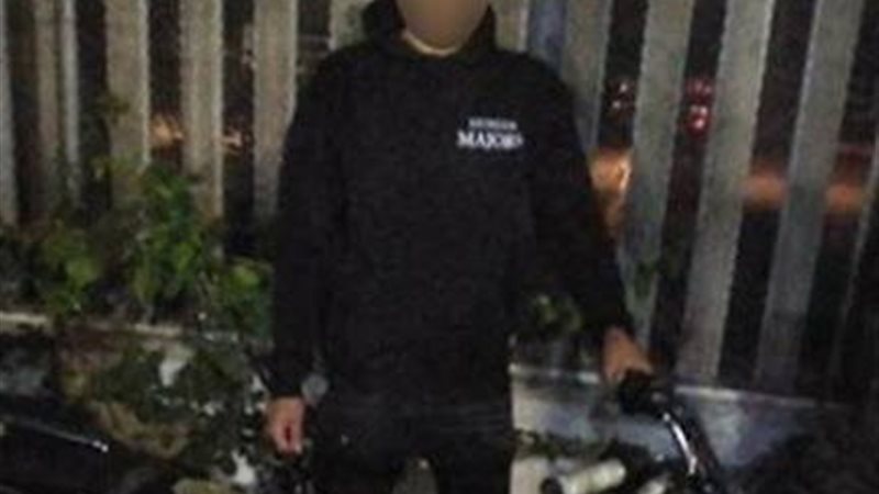 القبض على سائق دراجة