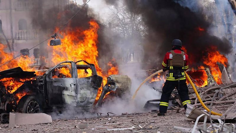 ضربات روسية على كييف