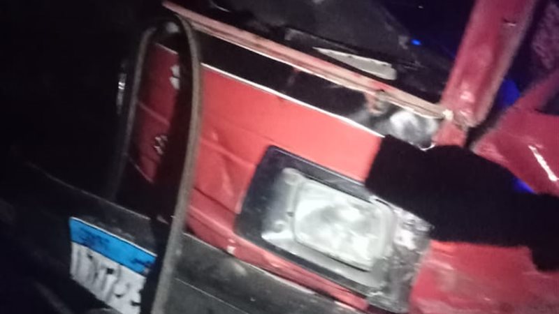 حادث تصادم بالطريق