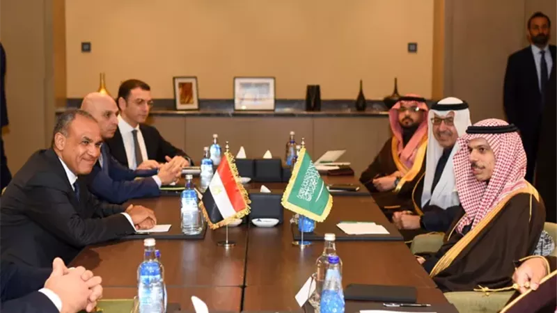 جلسة مباحثات بين