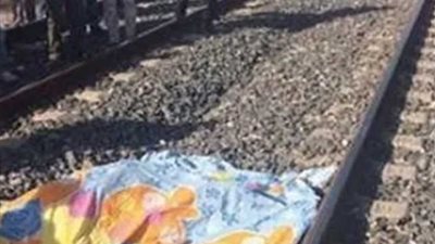 مصرع شاب صدمة قطار بملوي في المنيا 