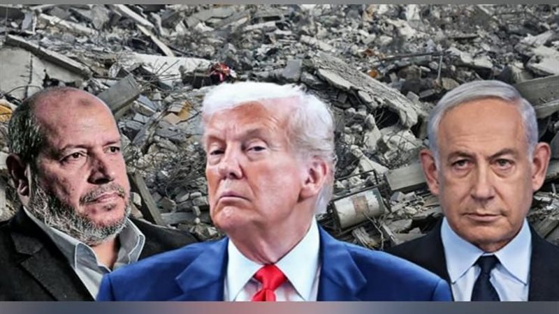 نتنياهو - ترامب - خليل الحية (رئيس حركة حماس)